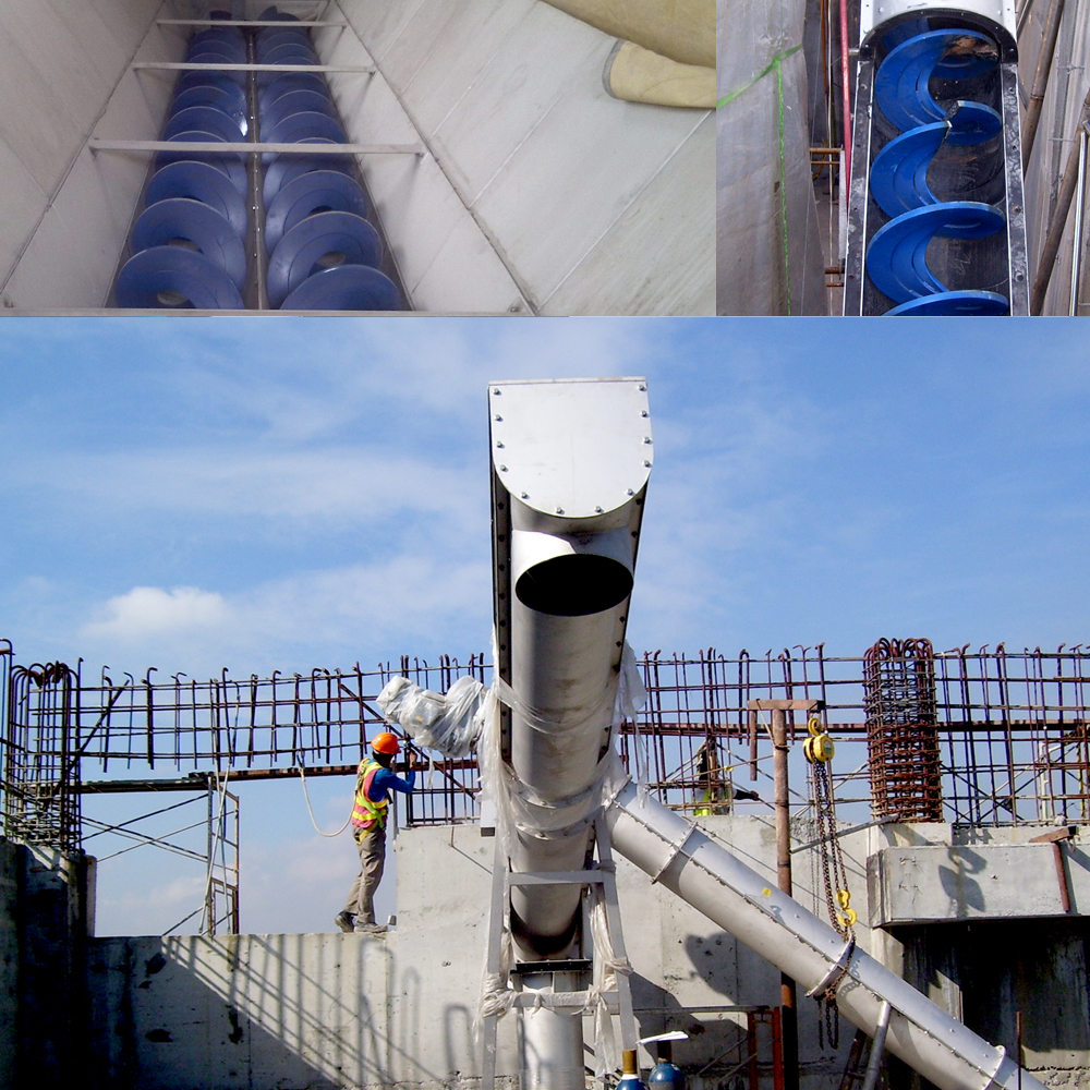 Installation of Screw Conveyors Access Water Integrators and